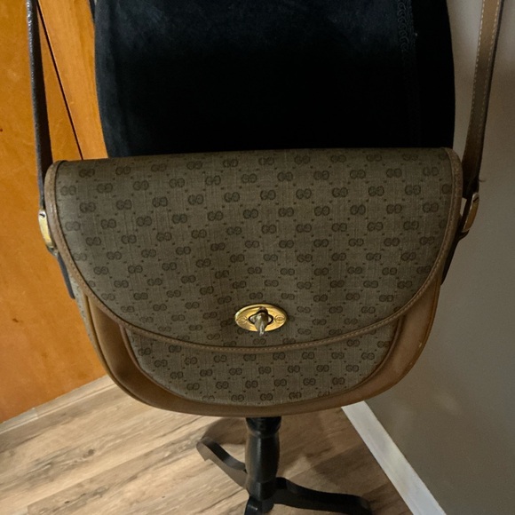 Gucci Handbags - Gucci Vintage GG  Monogram Flap Shoulder Bag Excellent Used Condition.